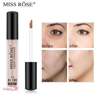 Miss Rose Light Moisturizing คอนซีลเลอร์ Professional Liquid Concealer Foundation Foundation Liquid Fond De Teint Liquide Fini Mat