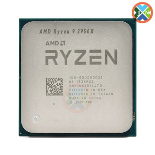 โปรเซสเซอร์ CPU AMD Ryzen 9 3950X R9 3950X 3.5 GHz 16-Core 32-Thread 7NM L3=64M 100-000000051 ซ็อกเก็ต AM4