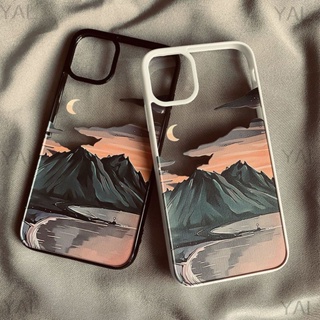 ขายดี-เคสโทรศัพท์มือถือแบบใส กันกระแทก ลายทิวทัศน์ พระอาทิตย์ตก สําหรับ Iphone 11promax 8plus 13 14ProMax 11 12 XR XS 7Plus xsmax