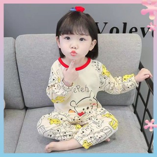 Childrens pajamas 2022 spring and autumn little girl childrens autumn cute girl baby girls home suit