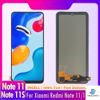 หน้าจอแสดงผล สําหรับ Xiaomi Redmi Note 11 Note11 2201117หน้าจอสัมผัสดิจิทัล LCD สําหรับ Redmi Note 11S