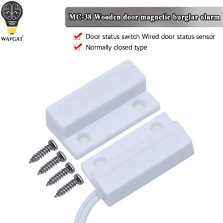 Mc-38 MC38 สวิตช์เซนเซอร์แม่เหล็ก 30 มม. สําหรับประตู หน้าต่างบ้าน arduino