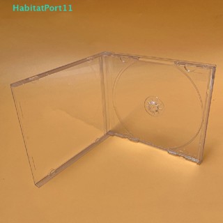 Habitatport กล่องพลาสติกใส แบบหนา สําหรับใส่แผ่น CD DVD 1 ชิ้น