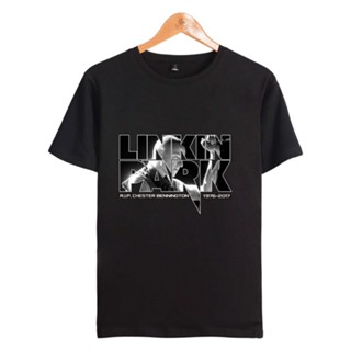 เสื้อยืดแขนสั้นAlimoo Linkin Park เสื้อยืดผ้าฝ้ายแขนสั้นสำหรับผู้ชาย XXS 4 XLS-5XLS-5XL