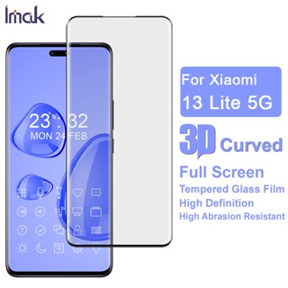 Imak Xiaomi Mi 13 Lite 5G Glass Film 3D Curved Tempered Glass Full Cover Screen Protector Film