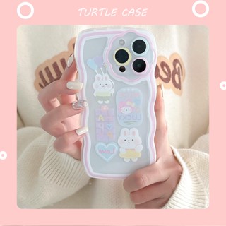 [พร้อมส่ง] เคสโทรศัพท์มือถือ ลายการ์ตูนกระต่าย ดอกไม้ สําหรับ Apple iPhone 14 13 12 11 PROMAX XS XR XSMAX SE2020 6 7 8PLUS MINI