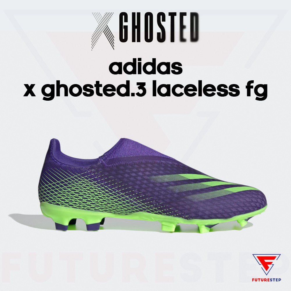 (SALE)รองเท้าฟุตบอล ไร้เชือก สายสปีด adidas X GHOSTED.3 Laceless FG