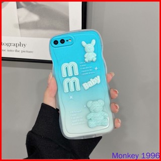 เคส iPhone 7 Plus iPhone 8 Plus iPhone 6 Plus iPhone 6s Plus เคสโทรศัพท์มือถือ ลายการ์ตูนน่ารัก สีม่วง สีเขียว สําหรับ BB