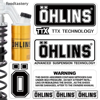 สติกเกอร์แสตมป์ใส ลาย OHLINS สําหรับตกแต่งขวดน้ํามัน และส้อมเท้า