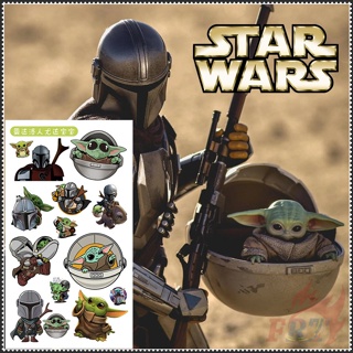 ❣️สติกเกอร์รอยสักชั่วคราว ลาย The Mandalorian Baby Yoda Star Wars ขนาดเล็ก มี 1 แผ่น❣️ รอยสัก กันน้ํา เซ็กซี่ สําหรับแขน ไหปลาร้า ร่างกาย มือ เท้า