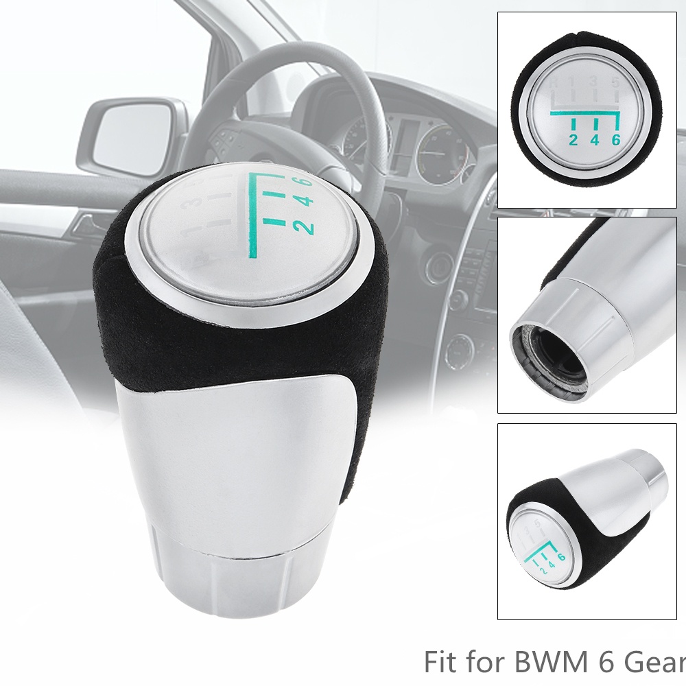 6 ความเร็วสีเขียว Word รถเกียร์ธรรมดาเกียร์ Handball Knob รถอุปกรณ์เสริม Fit สําหรับ BMW E60 E87 E90