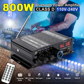 Ak35 เครื่องขยายเสียงดิจิตอล 380 800W ลําโพงซับวูฟเฟอร์ Hifi FM บลูทูธ เสียงเบส สําหรับบ้าน