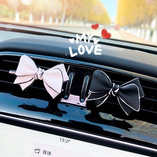 Car Accessories Air Conditioner Air Outlet Clip Aromatherapy Female Cute Cartoon Auto Perfume Bow Fragrance Gift Cute Car Decoration  car interior accessories