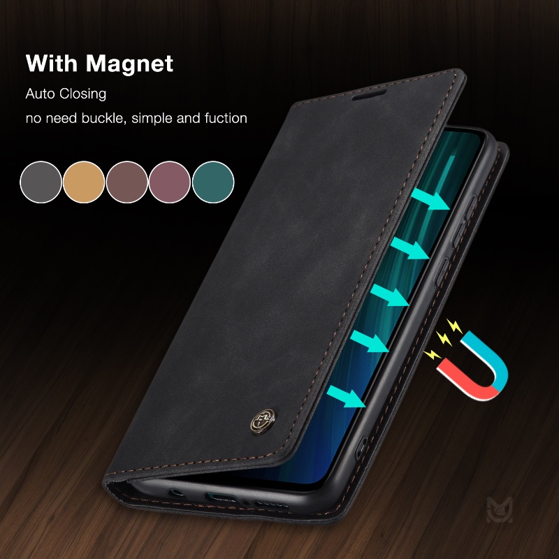 CaseMe กระเป๋าสตางค์หนังเคสโทรศัพท์สําหรับ OPPO A57 A78 Reno 10 10Pro 8T 8Z 8 8Pro 7 7Z Flip Card Sl