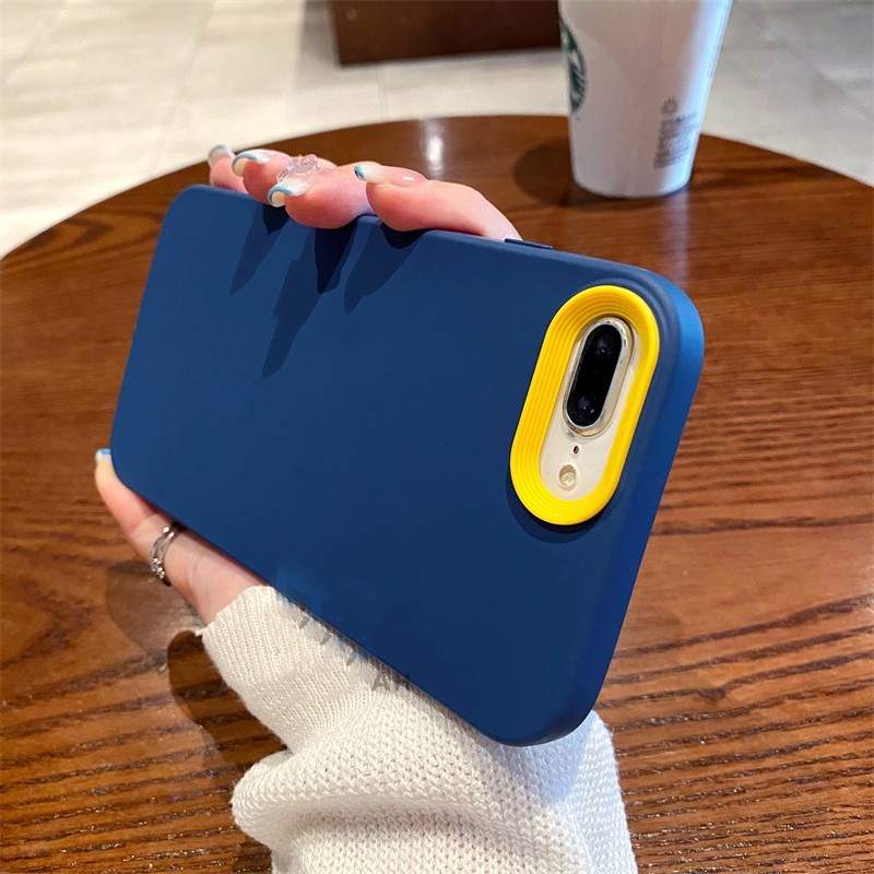 เคสโทรศัพท์ซิลิโคน ผ้าสักหลาด แบบนิ่ม กันกระแทก สีมาการอง สําหรับ iPhone 7 8 6 6S Plus X XR XS Max 11Pro Max SE 2020 2022