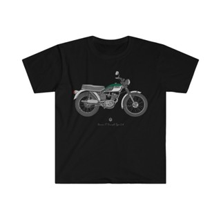 ขายเสื้อยืด ลาย Triumph Tiger Cub สีเขียว สําหรับขี่รถจักรยานยนต์（S-5XL）