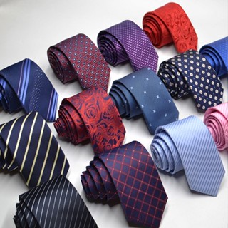 6cm Men Casual Slim Striped Neckties Fashion Skinny Ties Business Wedding Party Formal Business Graduation Wedding Party Neckwear LY