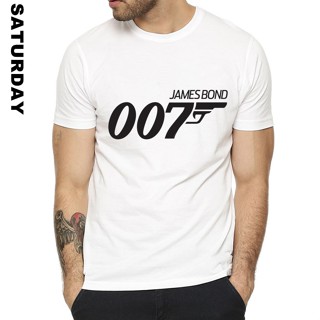 Z3kq 【พร้อมส่ง】เสื้อยืดแขนสั้น พิมพ์ลายภาพยนตร์ James Bond 007 ระบายอากาศ สําหรับผู้ชาย และผู้หญิง#39; s ชุดสตรีม