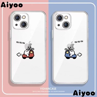 ✅เคสป้องกันโทรศัพท์มือถือใส แบบนิ่ม ลายสตรีท สําหรับ Apple iPhone 13Pro max 12 11 14 Xr 7LC5