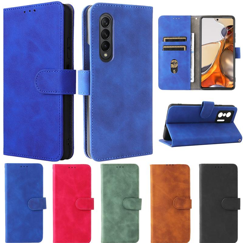 เคสโทรศัพท์มือถือหนัง ฝาพับ กันกระแทก หรูหรา สําหรับ Samsung Galaxy Z Fold 4 3 2 Case ZFold 4 Z Fold4