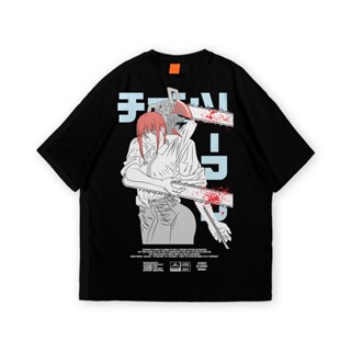 tshirt เสื้อยืด พิมพ์ลายอนิเมะ Chainsaw MAN DROP 06mc สําหรับผู้ชาย(S-5XL)