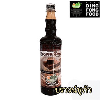 ติ่งฟง น้ำผลไม้เข้มข้น รส  ไซรัปบราวน์ชูการ์ Brown Sugar 760 ml