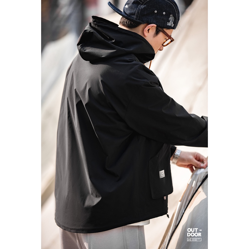 Retro เสื้อผ้าทํางานสไตล์ผู้ชายเยาวชนแฟชั่น talent mountain กลางแจ้งหลายกระเป๋า hooded jumpsuit windproof pullover functional สไตล์เสื้อแจ็คเก็ตผู้ชาย — صورة 3