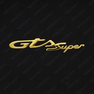 สติกเกอร์โลโก้สัญลักษณ์ GTS 3D แบบนิ่ม สีเงิน สีทอง สีดํา สีแดง สําหรับตกแต่งรถจักรยานยนต์ Vespa sprint