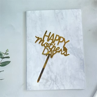ป้ายอะคริลิค Happy Mother's Day สําหรับตกแต่งเค้ก 10 ชิ้น