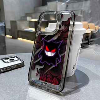 เคสโทรศัพท์มือถือ แบบใส กันกระแทก ลายโปเกม่อน Gengar สีเหลือง สําหรับ iPhone 14 11 13 12 X XS Pro Max xr Mini xr 7 Samsung Galaxy S23 S22 ultra plus