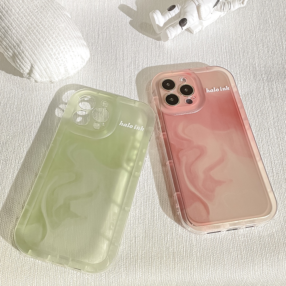 เคสโทรศัพท์มือถือซิลิโคน TPU ใส กันกระแทก สีย้อม แบบเรียบง่าย สําหรับ iPhone 11 pro max 14 Plus 12 pro max 13