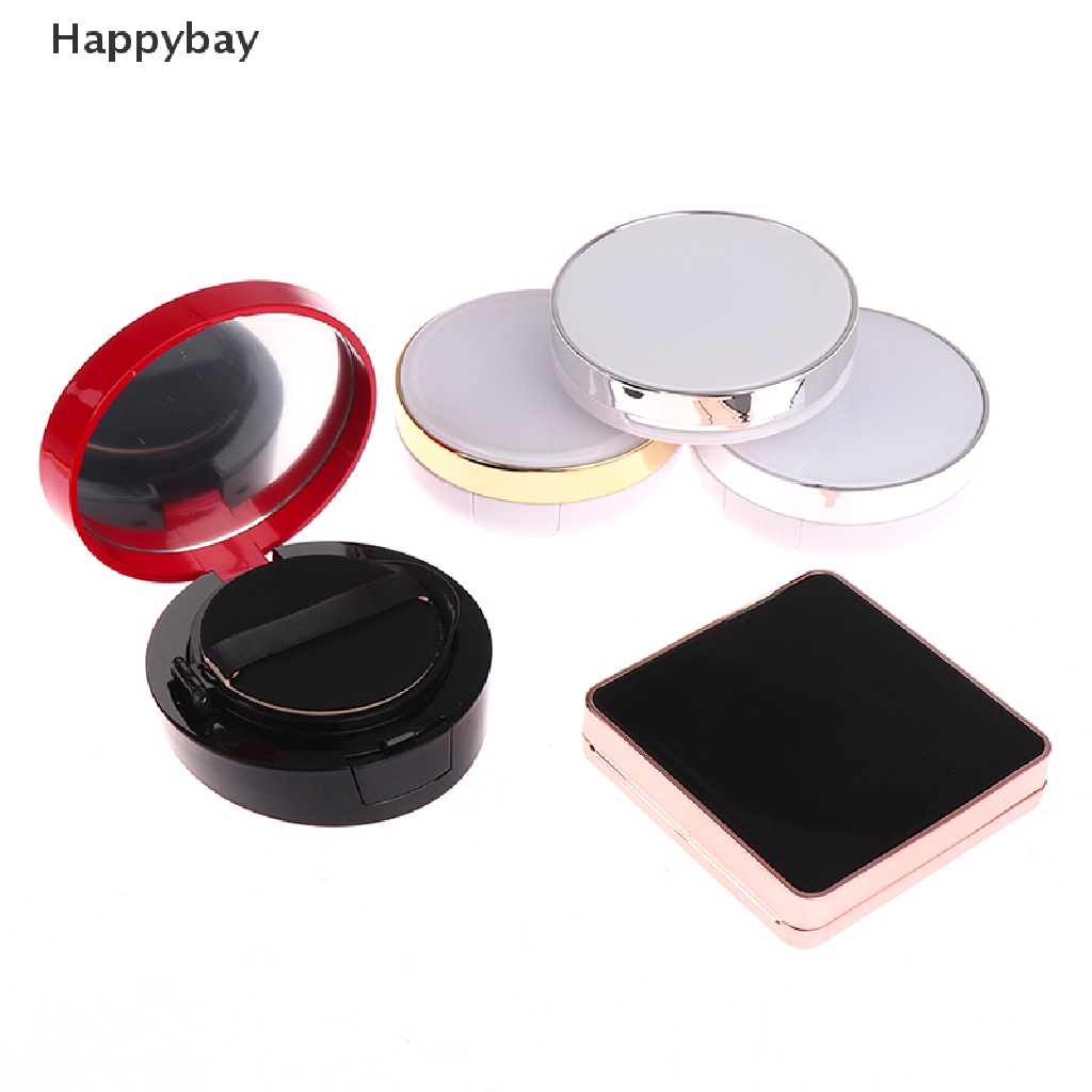 <Happybay> กล่องพัฟเปล่า แบบพกพา สําหรับใส่เครื่องสําอาง ลดราคา