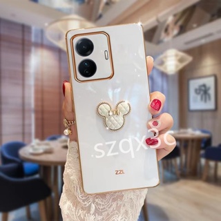 ใหม่ เคสโทรศัพท์มือถือแบบนิ่ม ชุบไฟฟ้า ลายหมีน่ารัก สําหรับ Realme C53 C55 11 Pro+ 10 Pro 5G Coca-Cola Edition C55 2023