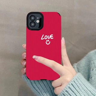 เคสโทรศัพท์มือถือนิ่ม กันหล่น ลายภาษาอังกฤษ พื้นหลังสีแดง สําหรับ Iphone Apple 11 12pro 13pro 14promax 11 12 13promax 14plus xr xs xsmax 6gs 7 8P