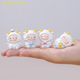 Hugepeaknew เครื่องประดับเรซิ่น รูปแกะน่ารัก สําหรับตกแต่งบ้าน เค้ก