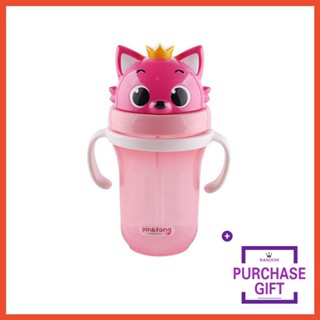 [PINKFONG] กระติกน้ำทรงถังสามมิติ 300ml