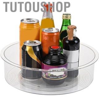 Tutoushop Rotating Storage Tray Kitchen Countertop Cabinet Turntable Condiment Holder Cosmetic Organizer