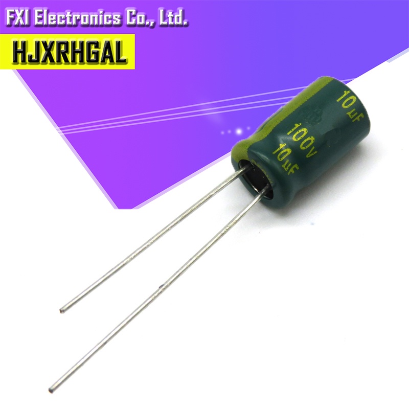 50PCS 100v10uf 10uf100v 6.3*11 100v 10uf 6.3x11 Electrol Electrol Electrolytic capacitor