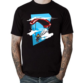 [S-5XL] เสื้อยืด ผ้าฝ้าย พิมพ์ลาย Skydive Paraglider Parachuting Skydiving Paramotor Evolution สําหรับผู้ชาย