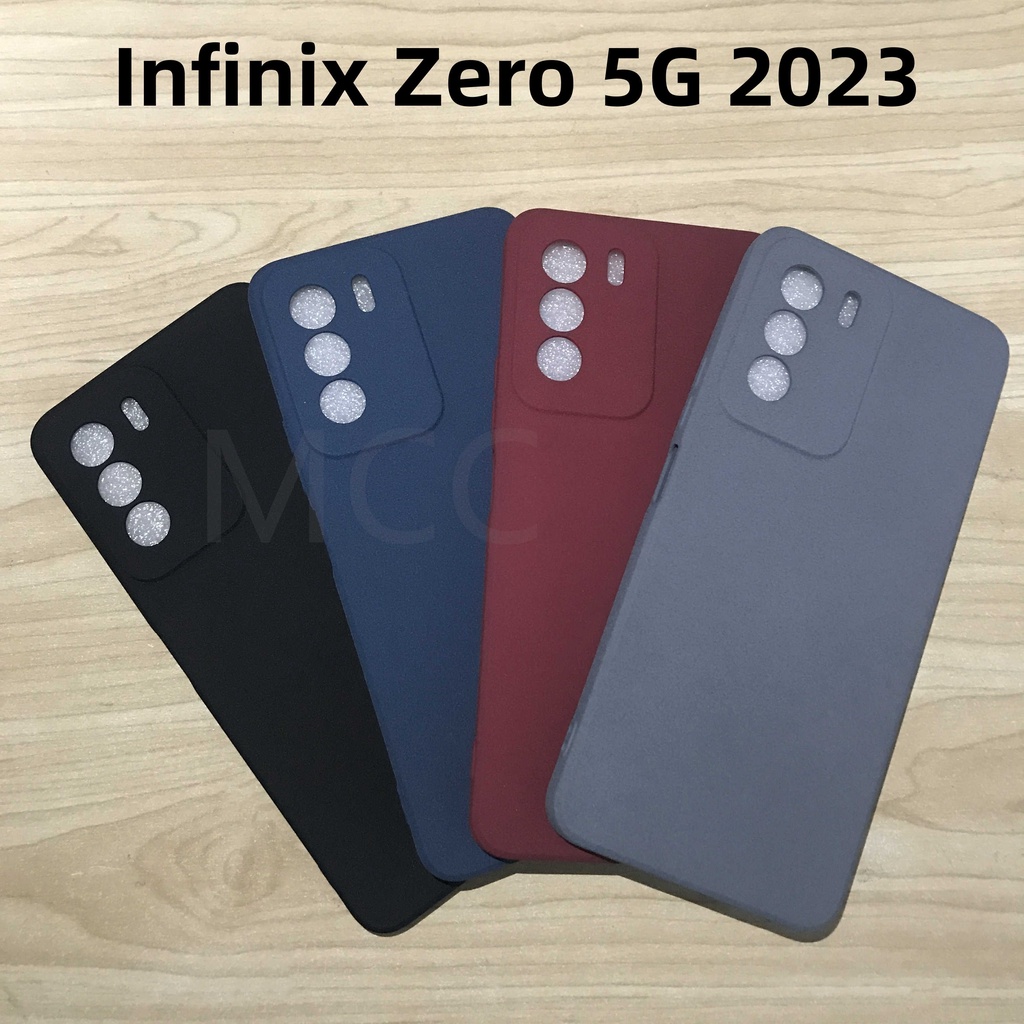 เคสโทรศัพท์มือถือแบบนิ่ม ผิวด้าน บางมาก สีพื้น เรียบง่าย สําหรับ Infinix Zero 5G 2023