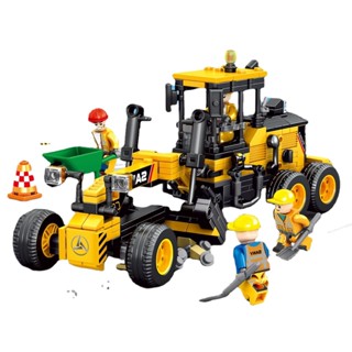 Mytopshop โมเดลฟิกเกอร์ตัวต่อ MOC City Construction Technic SANY Road Grader ของเล่นเสริมการเรียนรู้เด็ก DIY 451 ชิ้น