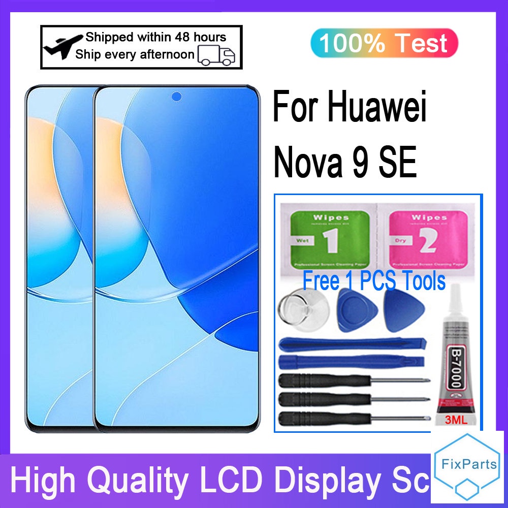 อะไหล่หน้าจอสัมผัส LCD แบบเปลี่ยน สําหรับ Huawei Nova 9 SE JLN-LX1 JLN-LX3