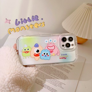 เคสโทรศัพท์มือถือ ลายการ์ตูนมอนสเตอร์ตัวน้อย สําหรับ Apple Iphone 14 14 12promax Air Cushion 13 11