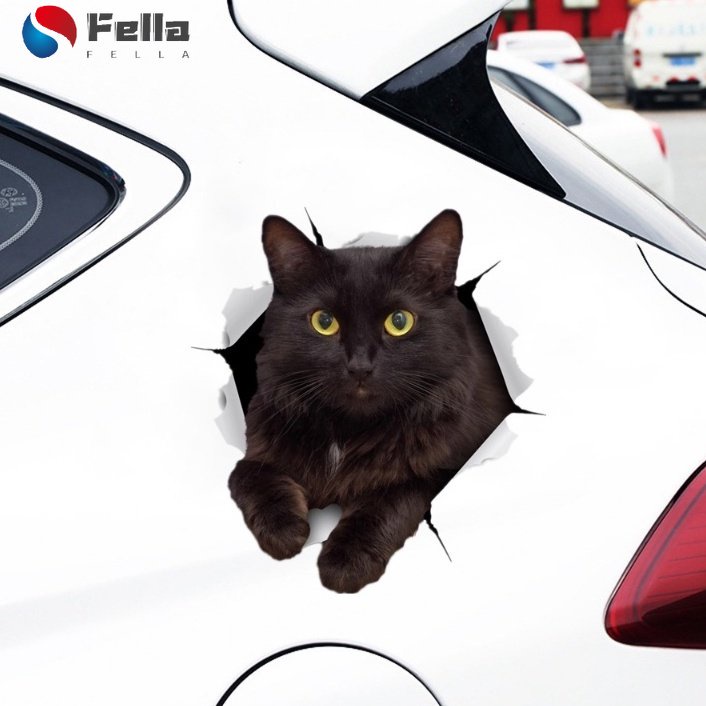 [ใหม่]กันน้ําตกแต่งอัตโนมัติสร้างสรรค์สัตว์เบลเยียมสติกเกอร์รถบนกันชนหน้าต่างด้านหลัง Loptop สติกเกอ