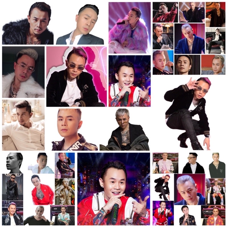 Rapper Binz Sticker 30->60 ชิ้นกดไหมที่แตกต่างกัน /Rapper Binz Sticker