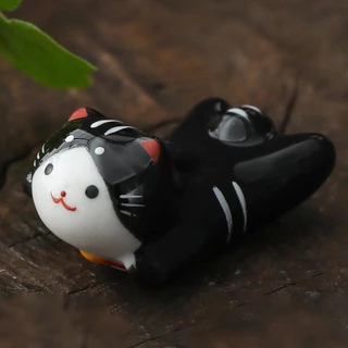 ชั้นวางตะเกียบเซรามิค ลายแมวน่ารัก
