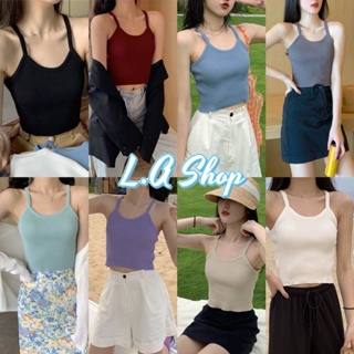 L.A Shop พร้อมส่ง เสื้อกล้ามไหมพรม ดีเทลผ้าร่อง มี8สีคิ้วมาก "47210"