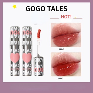 Gogo TALES Gogo Dance Love Mirror Water Light Lip Glaze Summer Pure Desire Wind ลิปสติก ให้ความชุ่มชื้น สีขาว สําหรับนักเรียนหญิง