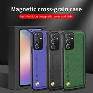 For Samsung Galaxy A54 A34 A14 4G 5G Shockproof Cover Luxury Leather Cross pattern Casing Magnetic shell