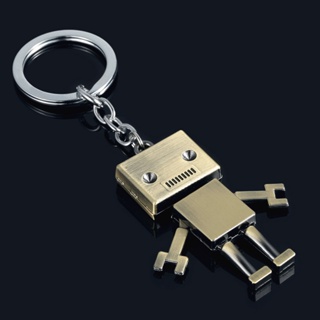 Metal keychain of retro mechanical robot Anime Toys Kids Christmas Gift